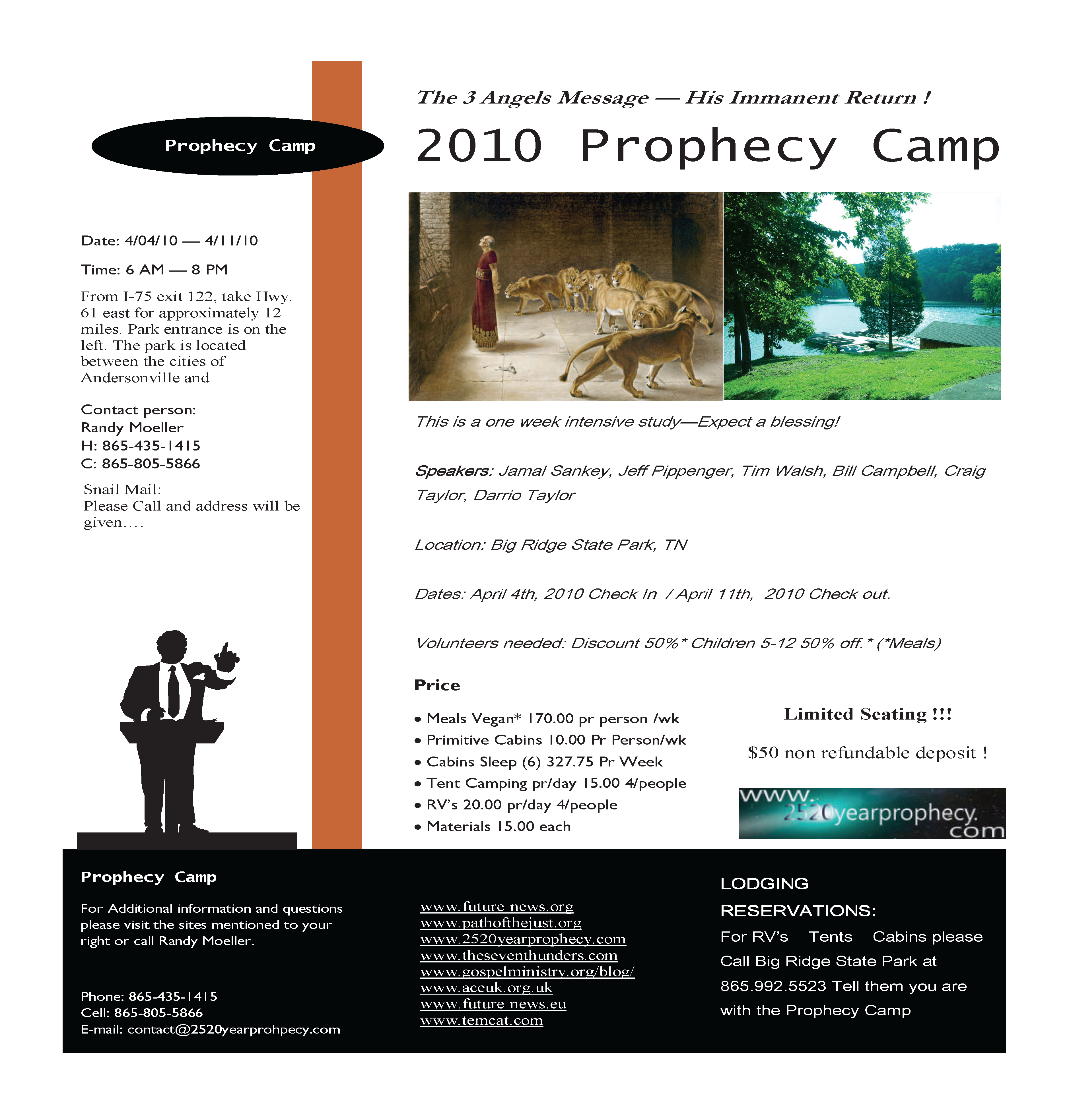 2520 Prophecy Camp Brochure
